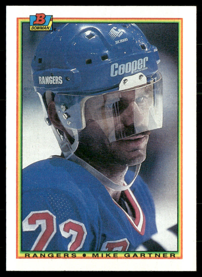 Mike Gartner 1990-91 Bowman #220 New York Rangers