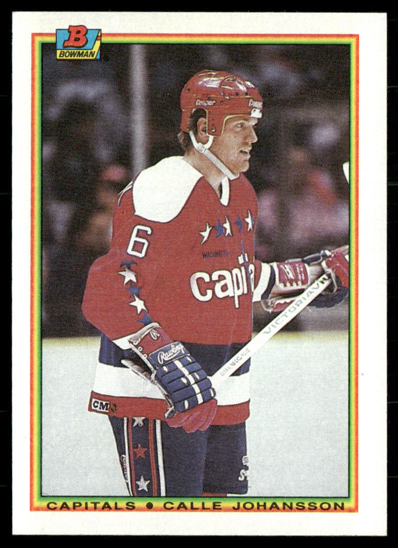 Calle Johansson 1990-91 Bowman #75 Washington Capitals
