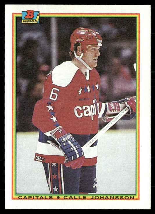 Calle Johansson 1990-91 Bowman #75 Washington Capitals
