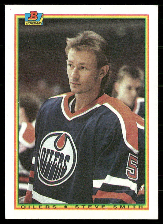 Steve Smith 1990-91 Bowman #200 Edmonton Oilers