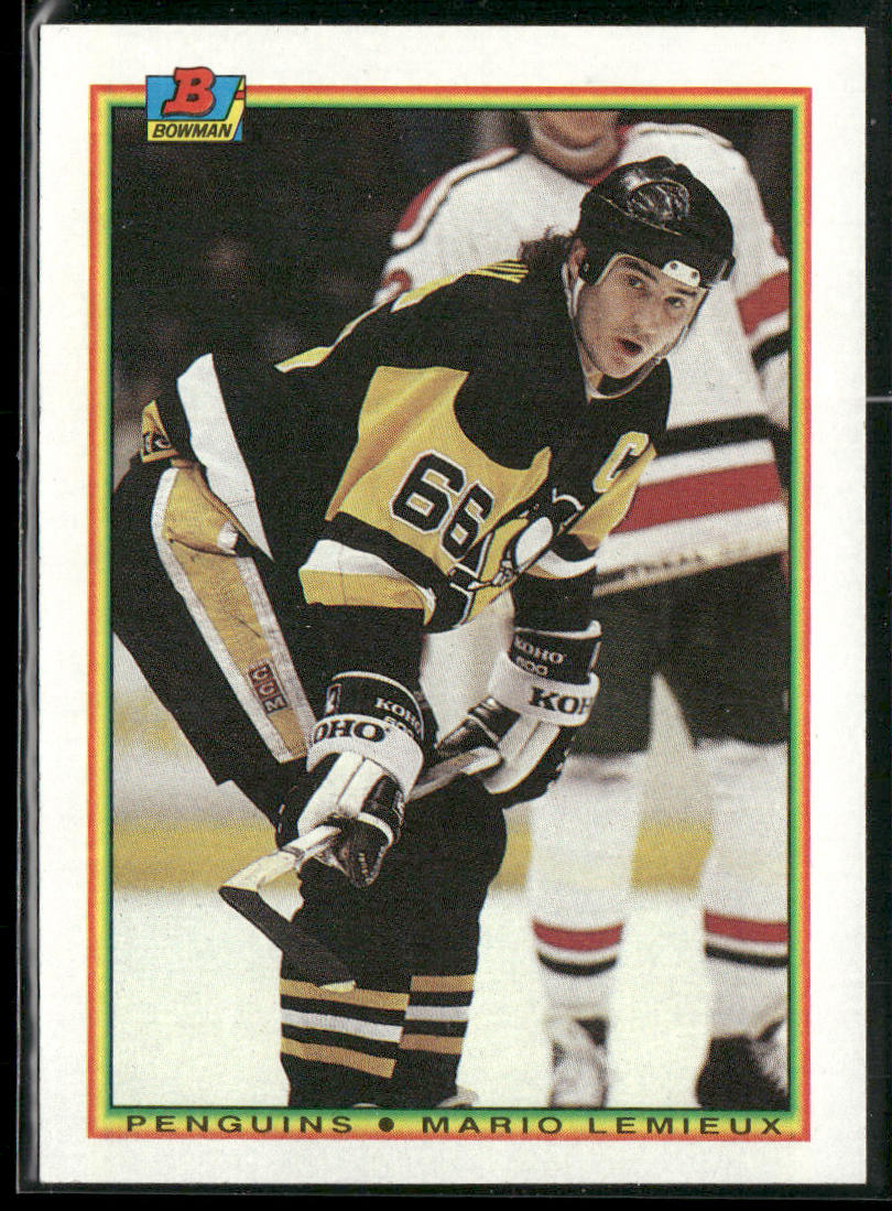 Mario Lemieux 1990-91 Bowman #204 Pittsburgh Penguins