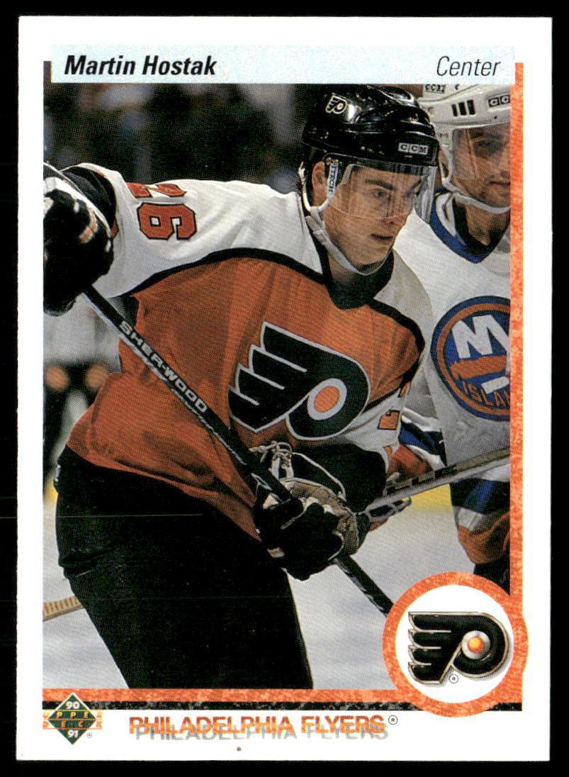 Martin Hostak 1990-91 Upper Deck #542b RC Philadelphia Flyers