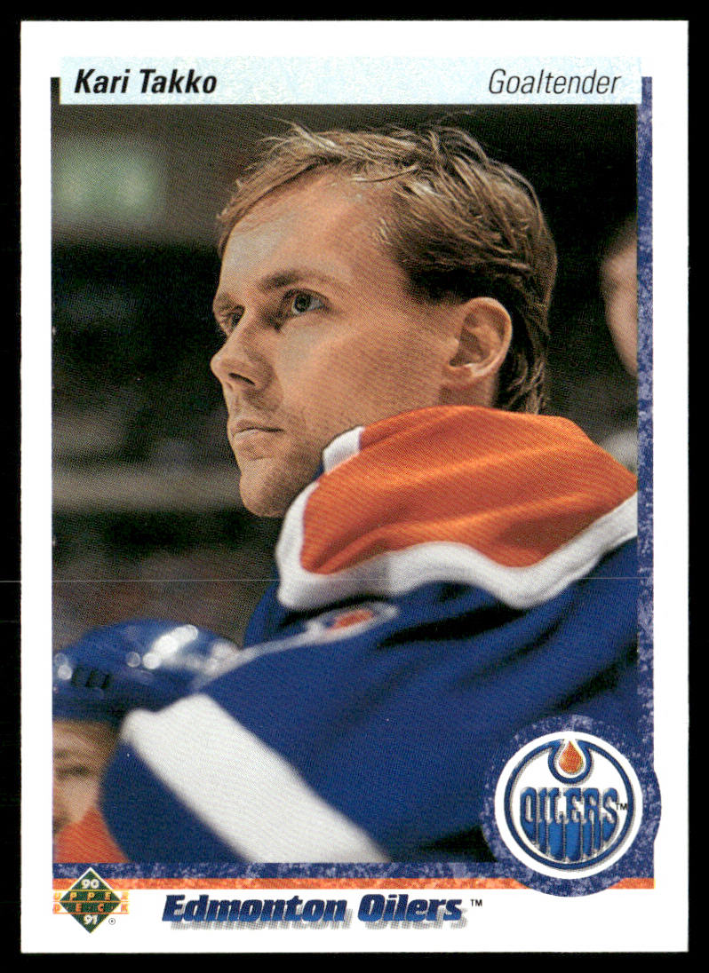 Kari Takko 1990-91 Upper Deck #543 RC Edmonton Oilers