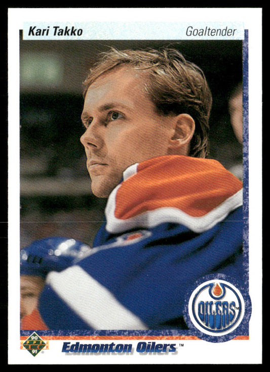 Kari Takko 1990-91 Upper Deck #543 RC Edmonton Oilers