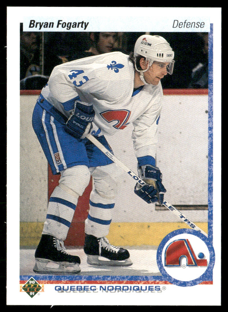 Bryan Fogarty 1990-91 Upper Deck #548b RC Quebec Nordiques