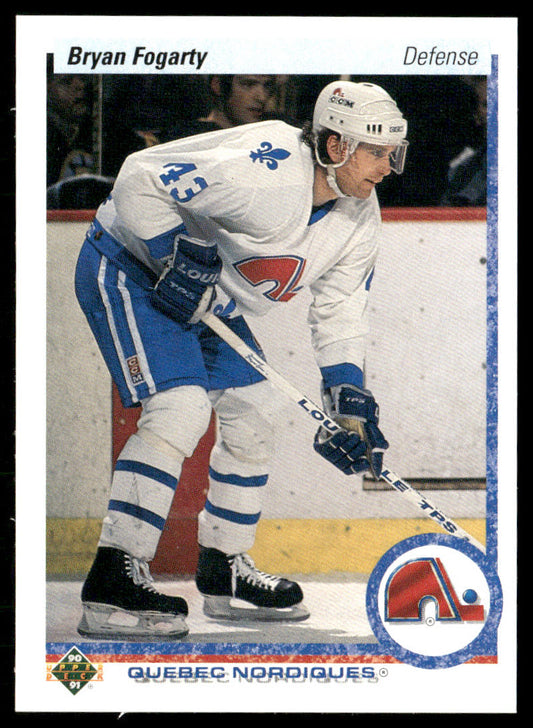 Bryan Fogarty 1990-91 Upper Deck #548b RC Quebec Nordiques