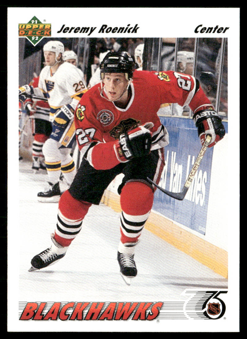 Jeremy Roenick 1991-92 Upper Deck #166 Chicago Blackhawks