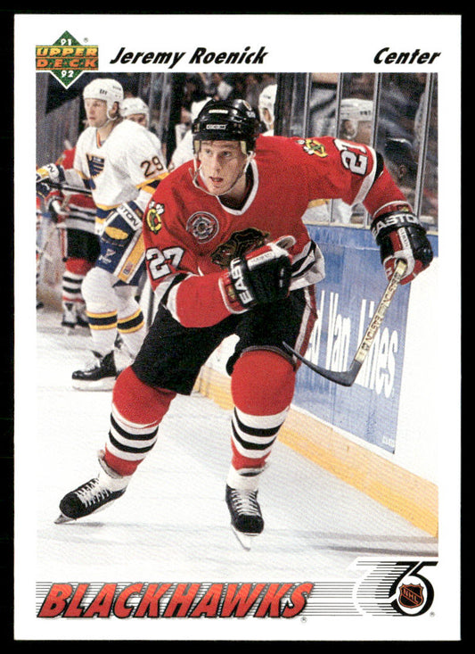Jeremy Roenick 1991-92 Upper Deck #166 Chicago Blackhawks