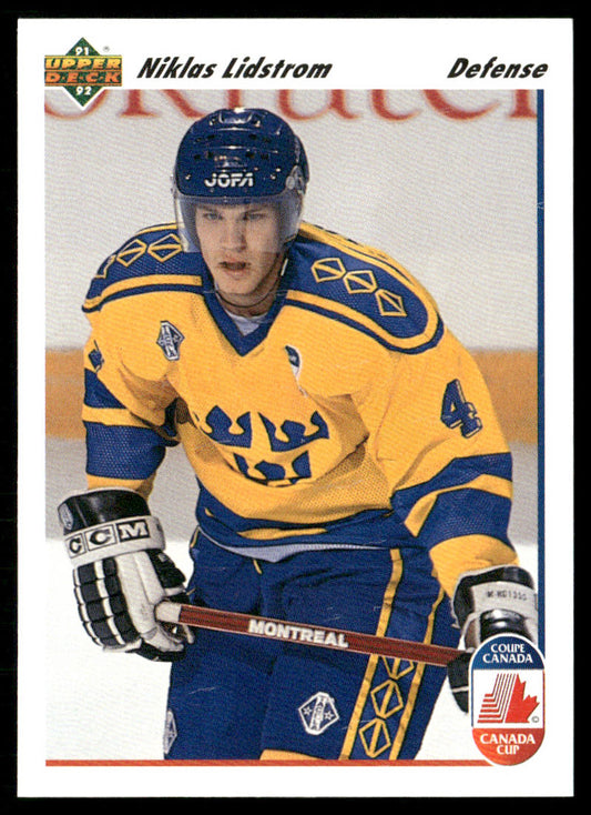 Nicklas Lidstrom 1991-92 Upper Deck #26 RC Sweden