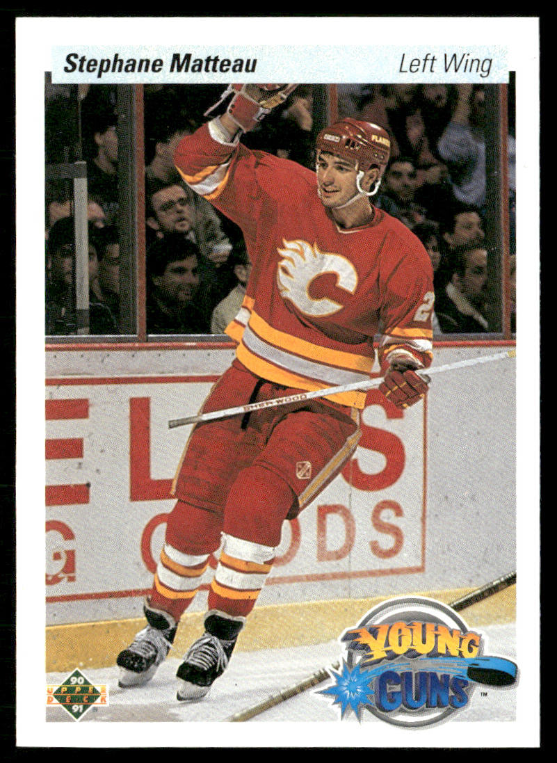 Stephane Matteau 1990-91 Upper Deck #535b RC Calgary Flames