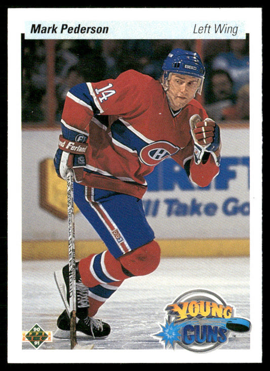 Mark Pederson 1990-91 Upper Deck #532b RC Montreal Canadiens