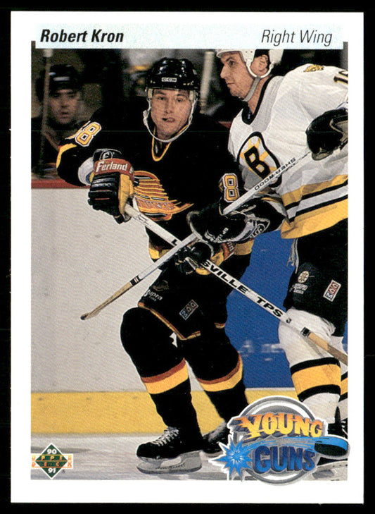 Robert Kron 1990-91 Upper Deck #528 RC Vancouver Canucks