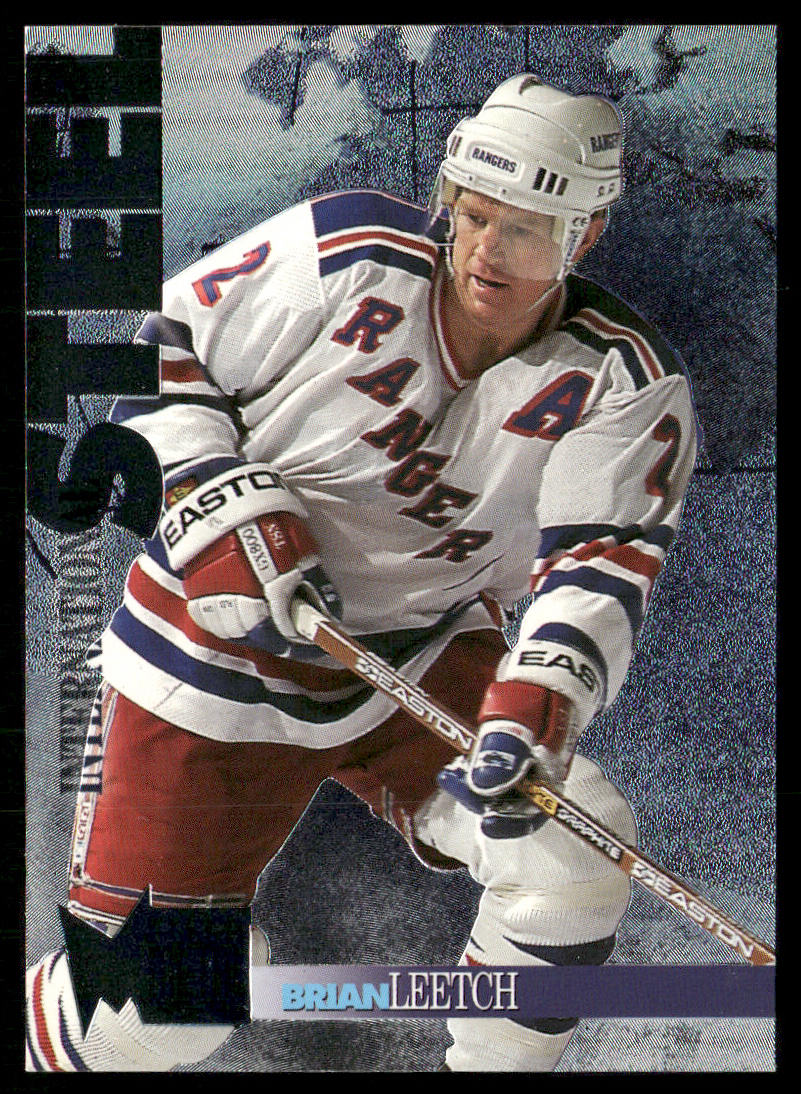 Brian Leetch 1995-96 Metal International Steel #12 New York Rangers