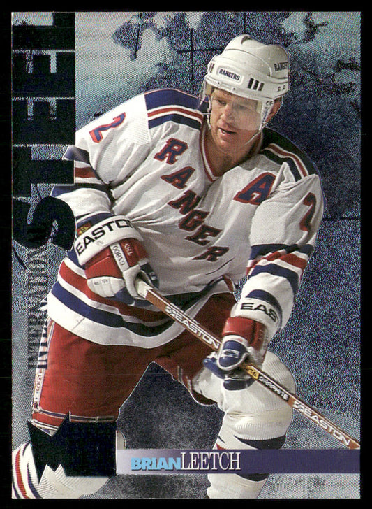Brian Leetch 1995-96 Metal International Steel #12 New York Rangers
