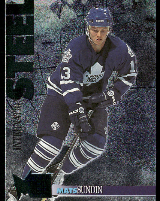 Mats Sundin 1995-96 Metal International Steel #20 Toronto Maple Leafs