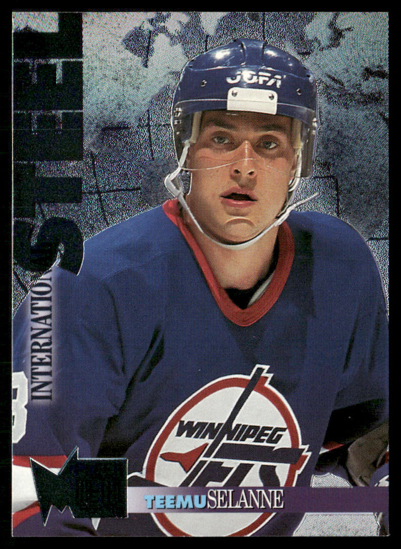 Teemu Selanne 1995-96 Metal International Steel #19 Winnipeg Jets