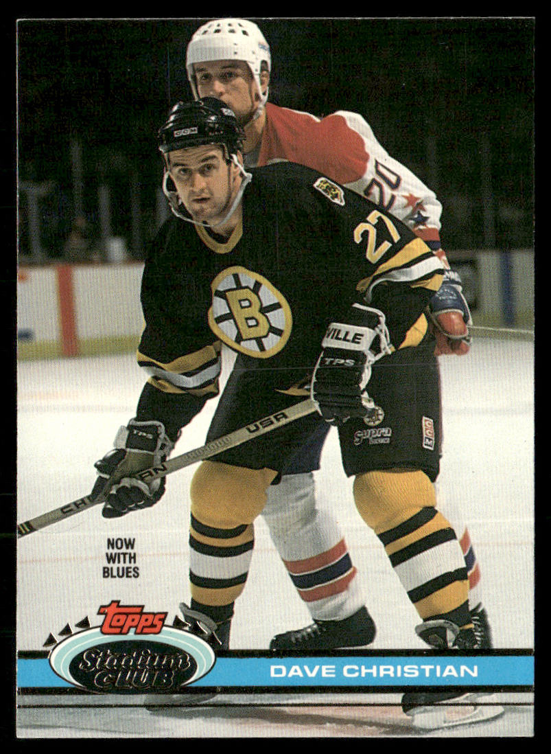 Dave Christian 1991-92 Stadium Club #95 St. Louis Blues