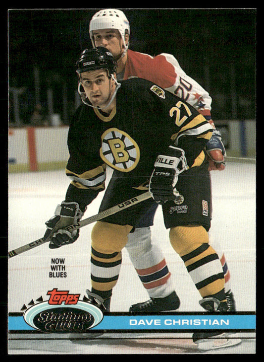 Dave Christian 1991-92 Stadium Club #95 St. Louis Blues