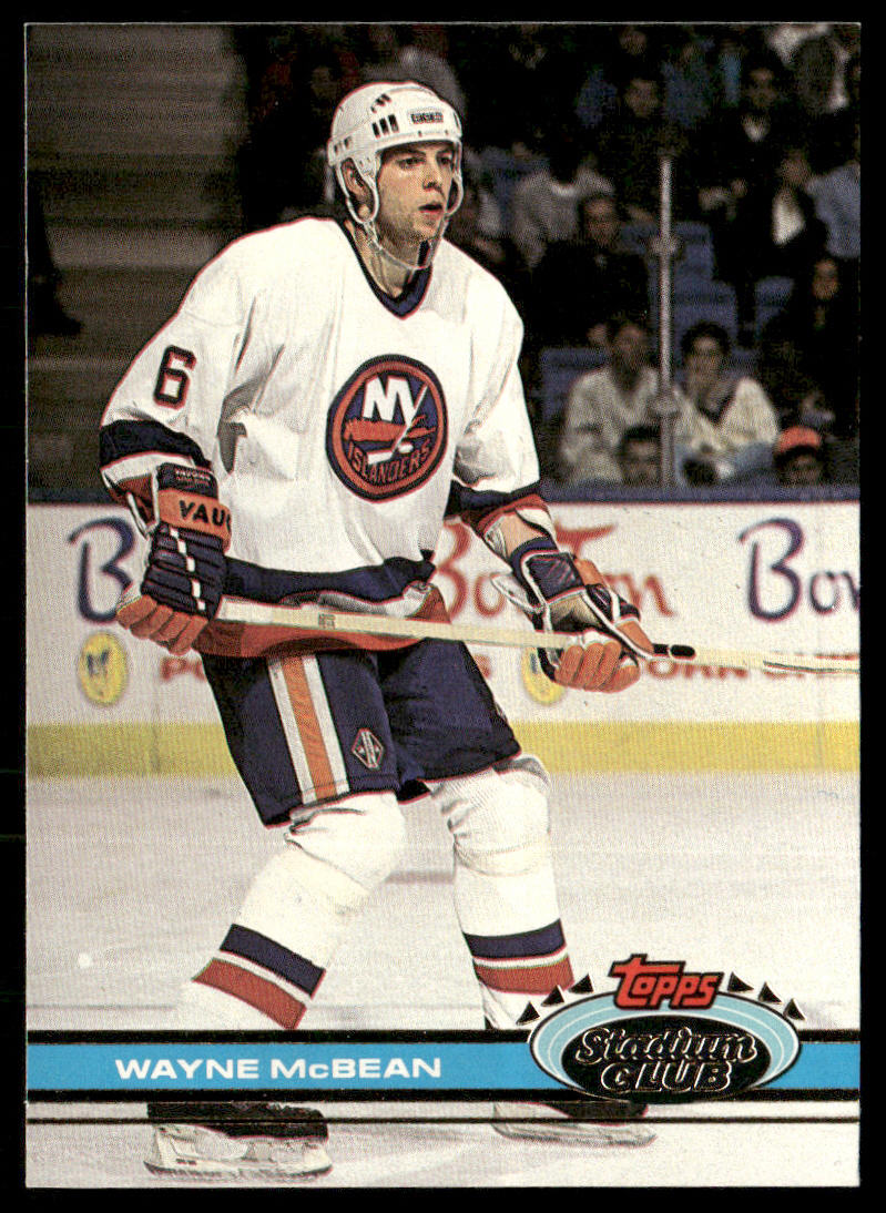 Wayne McBean 1991-92 Stadium Club #353 New York Islanders