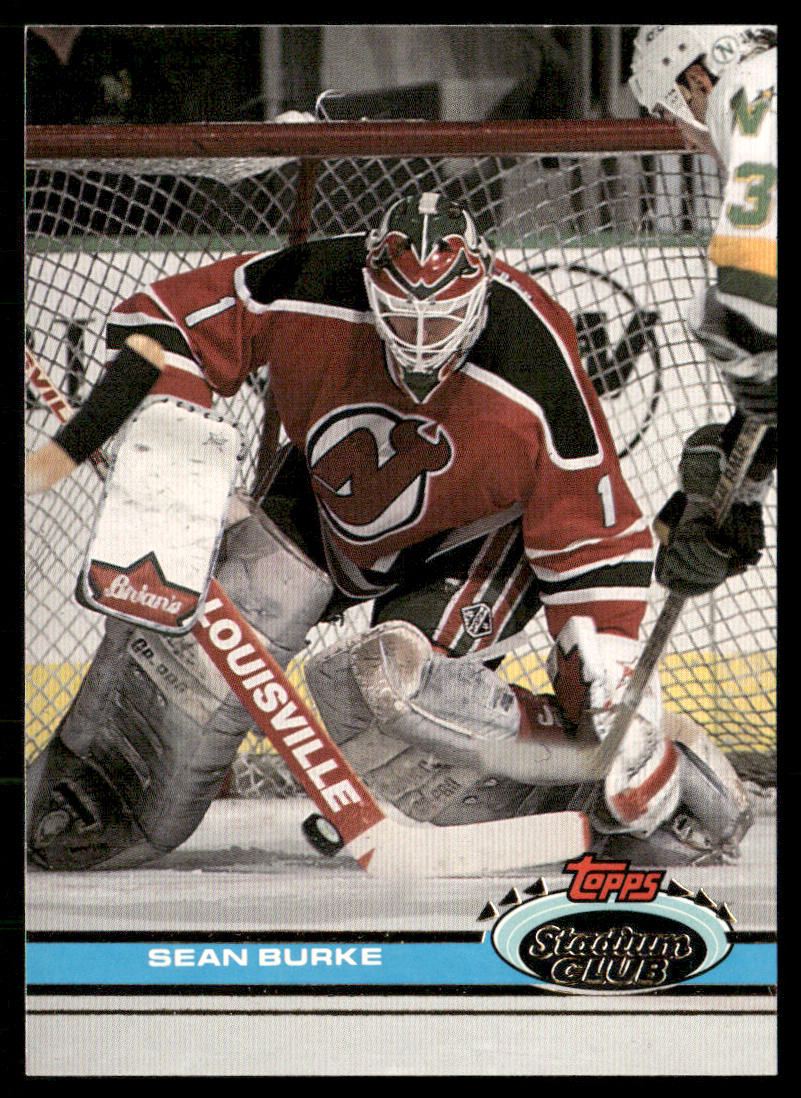 Sean Burke 1991-92 Stadium Club #76 New Jersey Devils