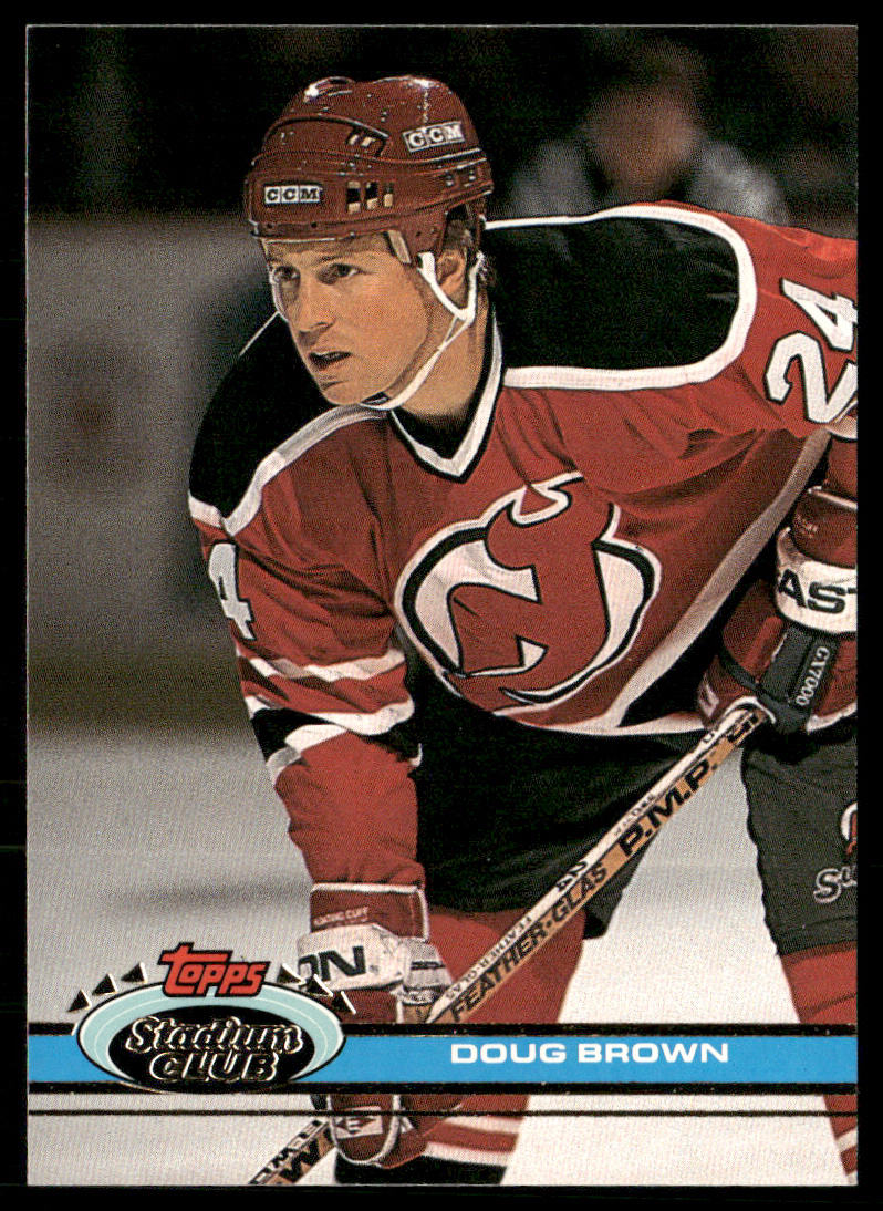 Doug Brown 1991-92 Stadium Club #47 New Jersey Devils
