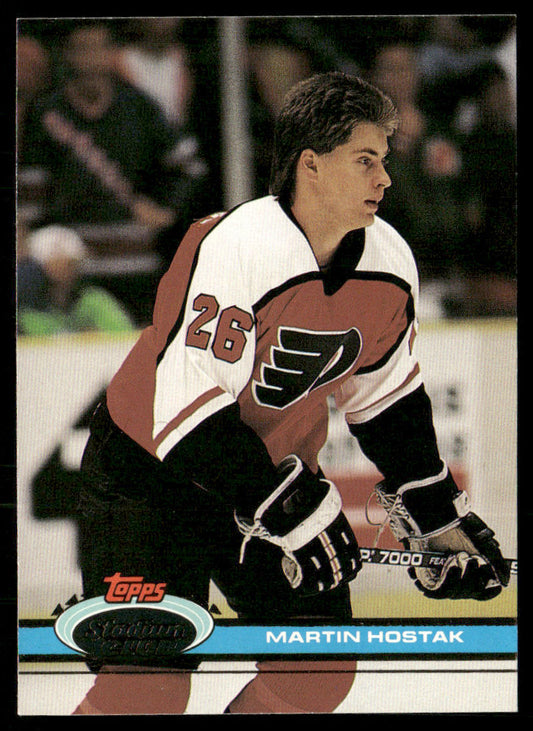 Martin Hostak 1991-92 Stadium Club #337 Philadelphia Flyers