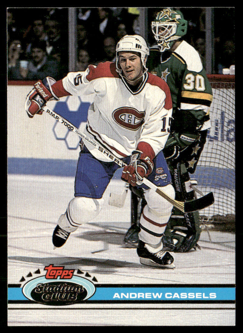 Andrew Cassels 1991-92 Stadium Club #329 Montreal Canadiens