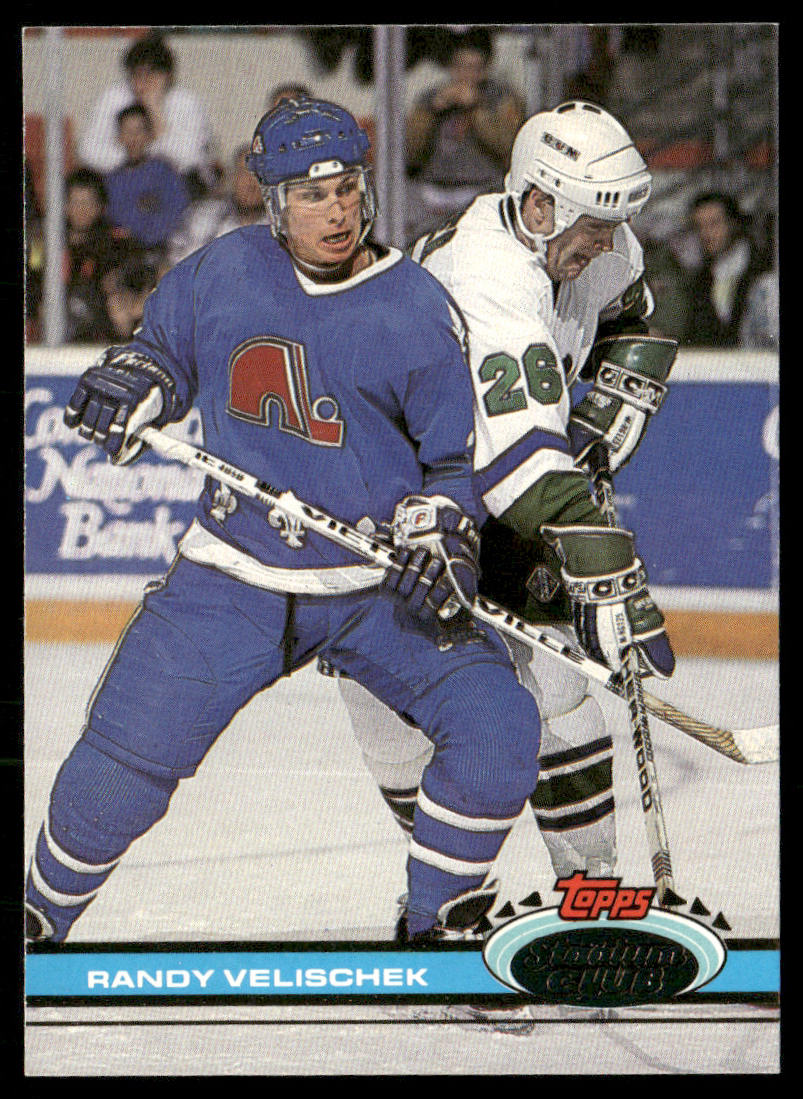 Randy Velischek 1991-92 Stadium Club #27 Quebec Nordiques