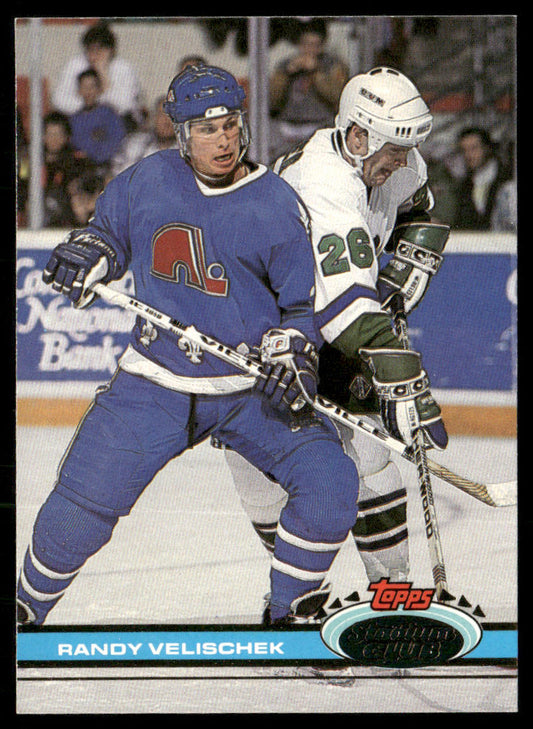 Randy Velischek 1991-92 Stadium Club #27 Quebec Nordiques