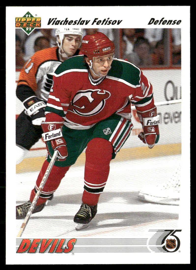 Viacheslav Fetisov 1991-92 Upper Deck #410 New Jersey Devils
