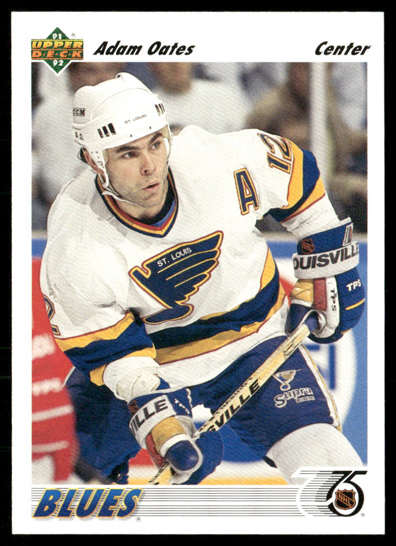 Adam Oates 1991-92 Upper Deck #252 St. Louis Blues