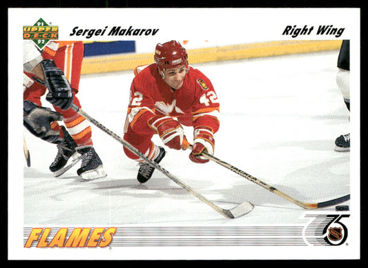 Sergei Makarov 1991-92 Upper Deck #321 Calgary Flames