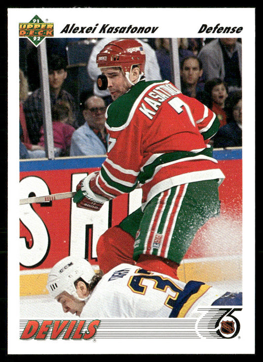 Alexei Kasatonov 1991-92 Upper Deck #185 New Jersey Devils