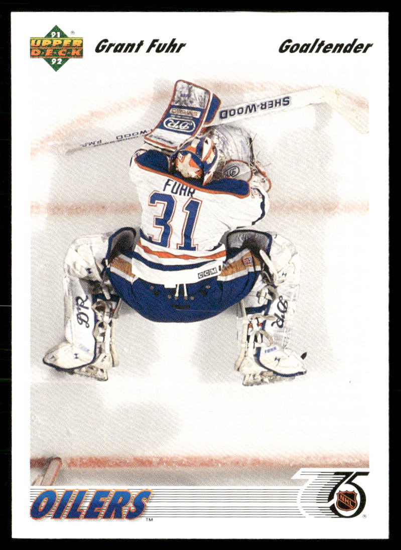 Grant Fuhr 1991-92 Upper Deck #264b Edmonton Oilers