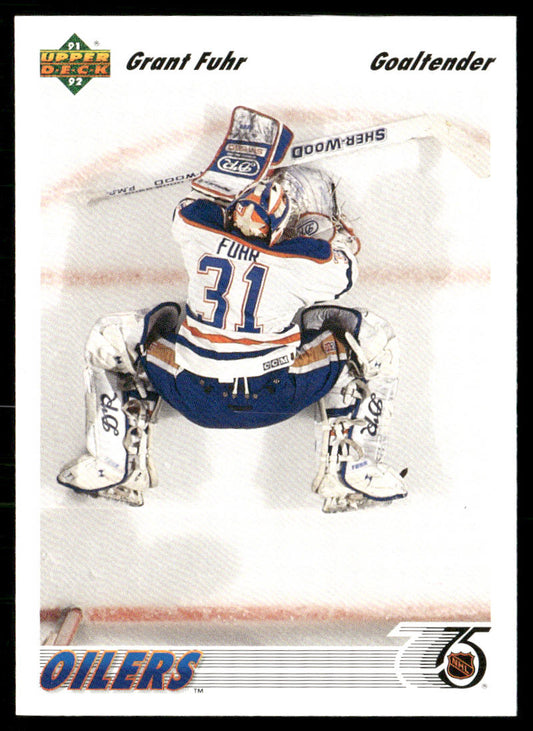 Grant Fuhr 1991-92 Upper Deck #264b Edmonton Oilers
