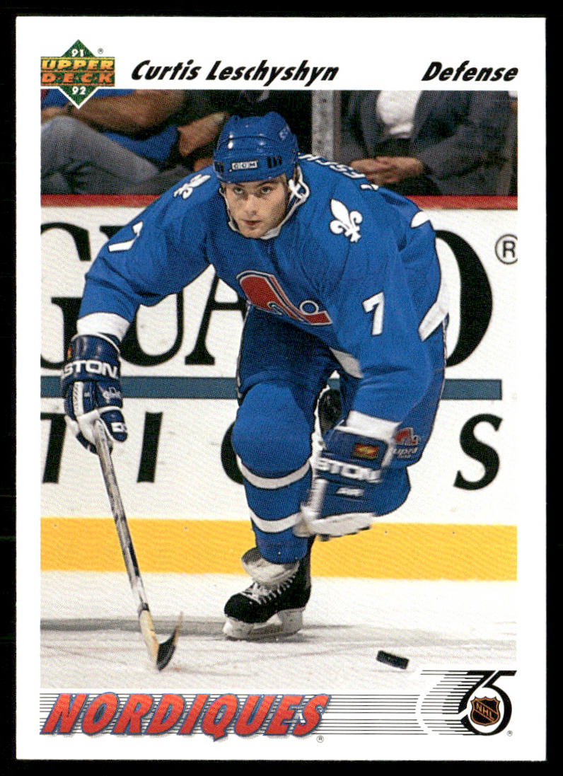 Curtis Leschyshyn 1991-92 Upper Deck #413 Quebec Nordiques