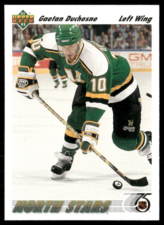 Gaetan Duchesne 1991-92 Upper Deck #207 Minnesota North Stars