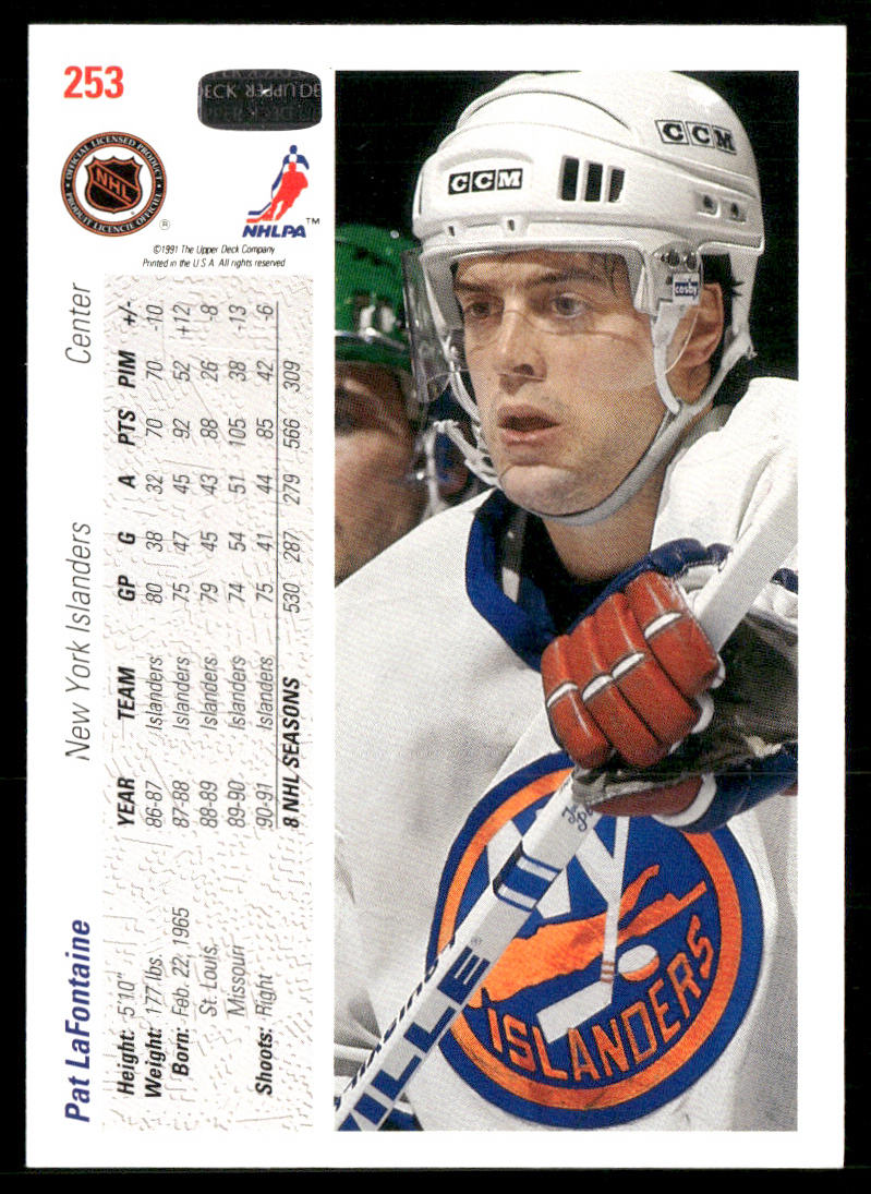 Pat LaFontaine 1991-92 Upper Deck #253 New York Islanders