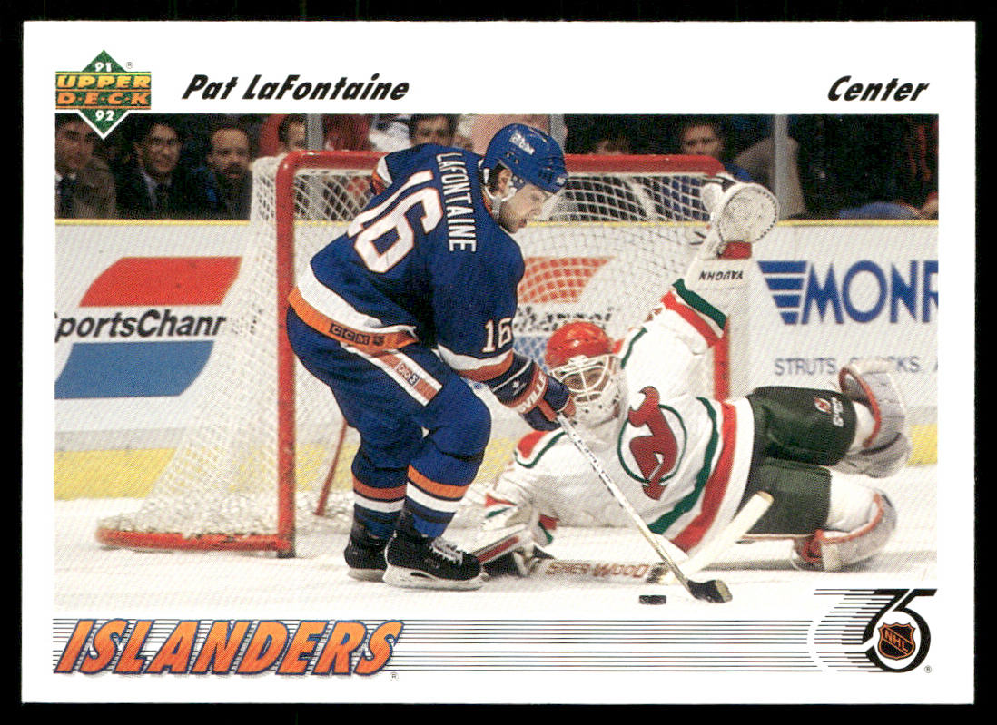 Pat LaFontaine 1991-92 Upper Deck #253 New York Islanders