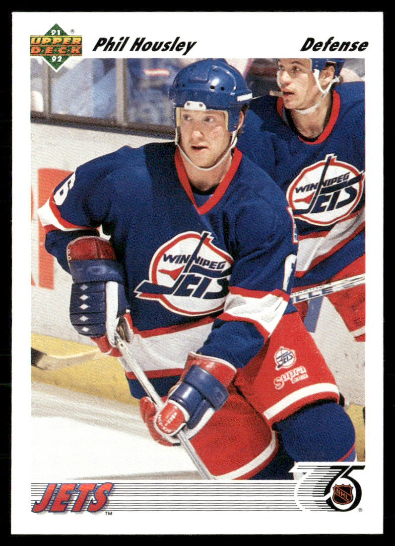 Phil Housley 1991-92 Upper Deck #106b Winnipeg Jets