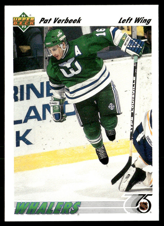 Pat Verbeek 1991-92 Upper Deck #193b Hartford Whalers