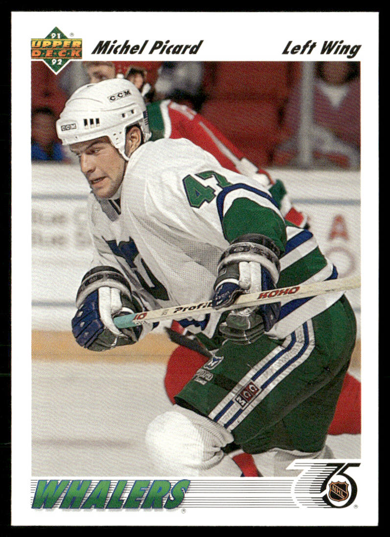 Michel Picard 1991-92 Upper Deck #48 RC Hartford Whalers