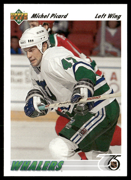 Michel Picard 1991-92 Upper Deck #48 RC Hartford Whalers