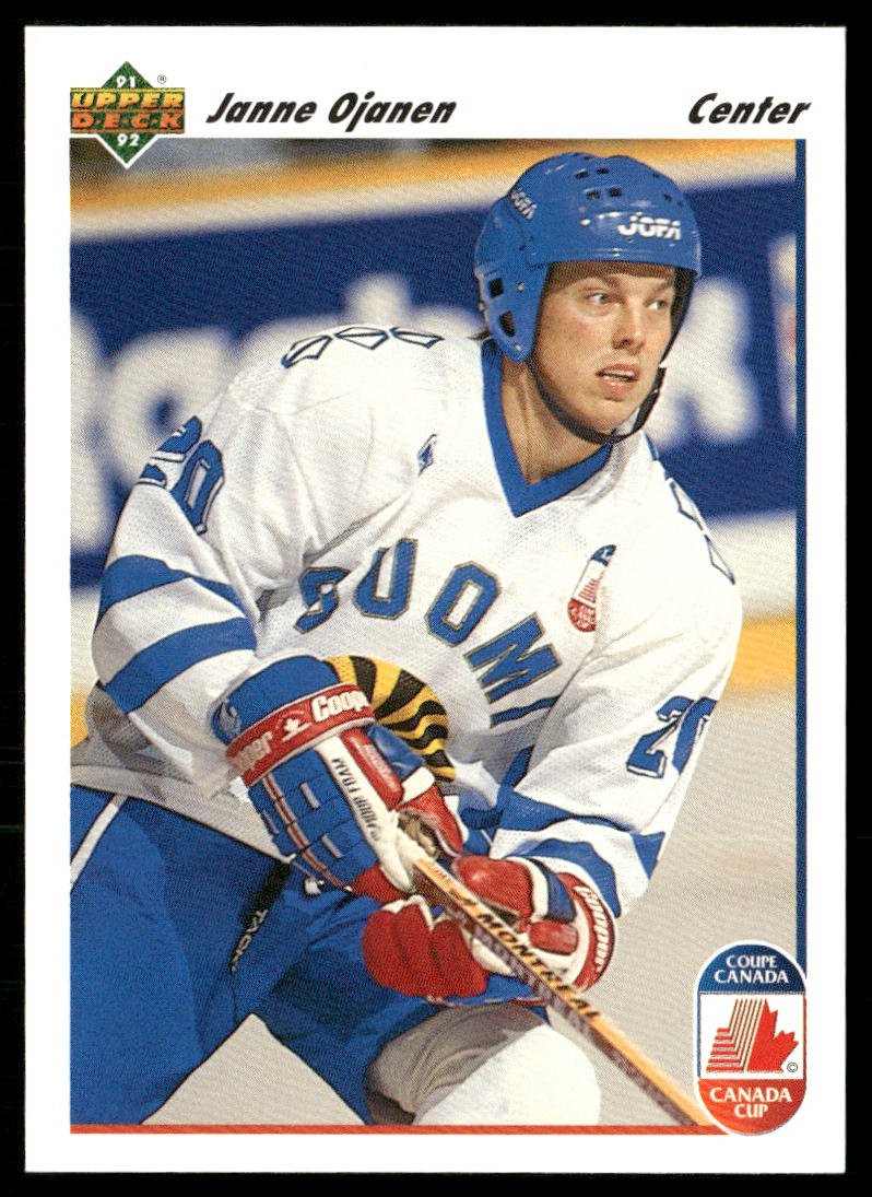 Janne Ojanen 1991-92 Upper Deck #25b Finland
