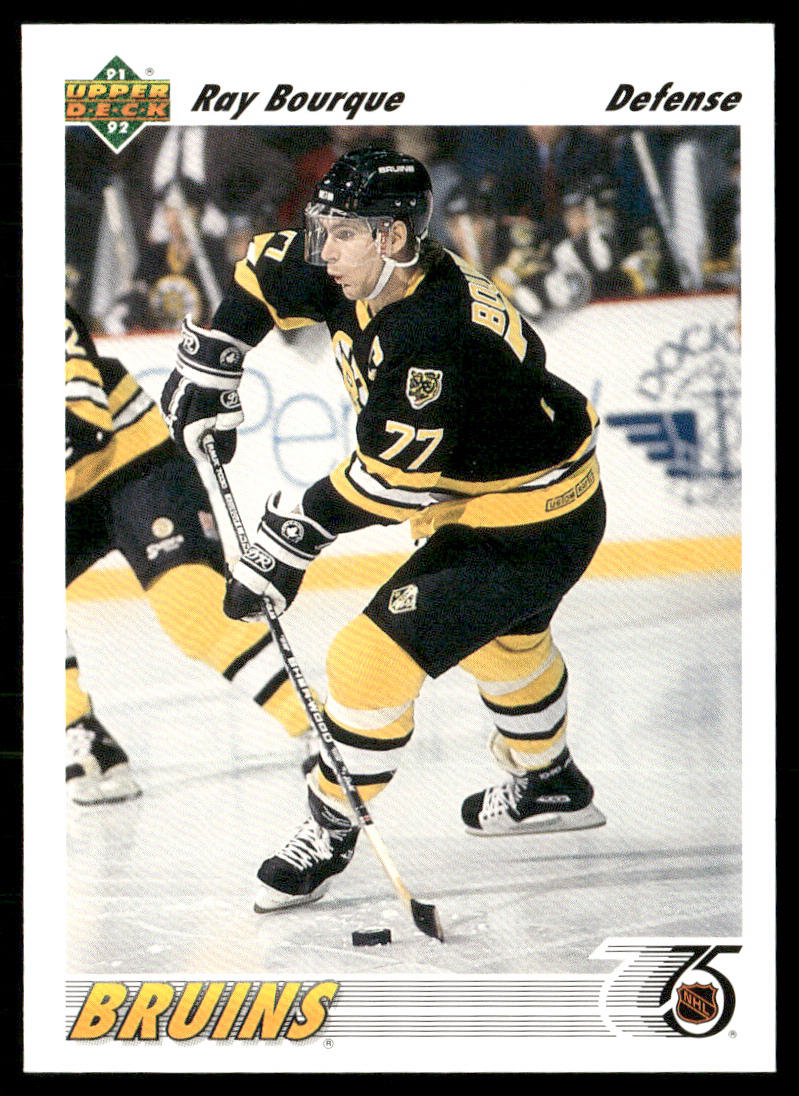 Ray Bourque 1991-92 Upper Deck #255b Boston Bruins