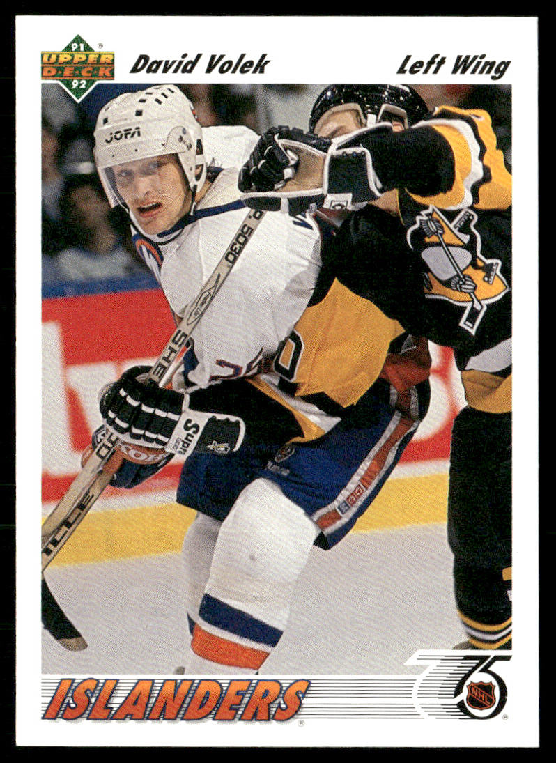 David Volek 1991-92 Upper Deck #173b New York Islanders