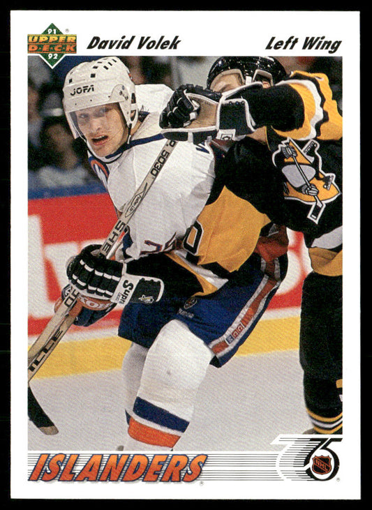 David Volek 1991-92 Upper Deck #173b New York Islanders