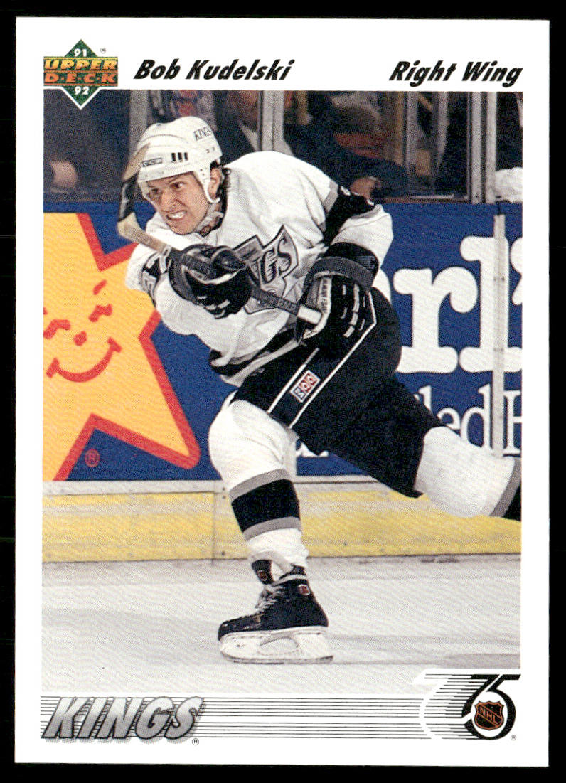 Bob Kudelski 1991-92 Upper Deck #301b Los Angeles Kings