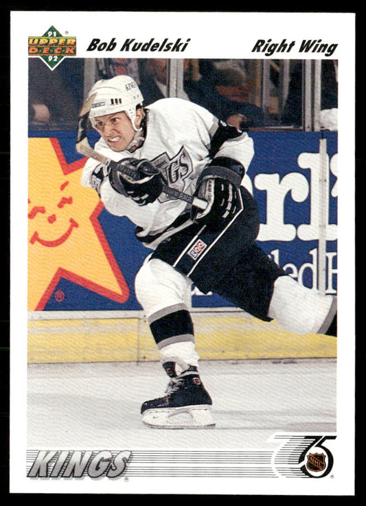Bob Kudelski 1991-92 Upper Deck #301b Los Angeles Kings