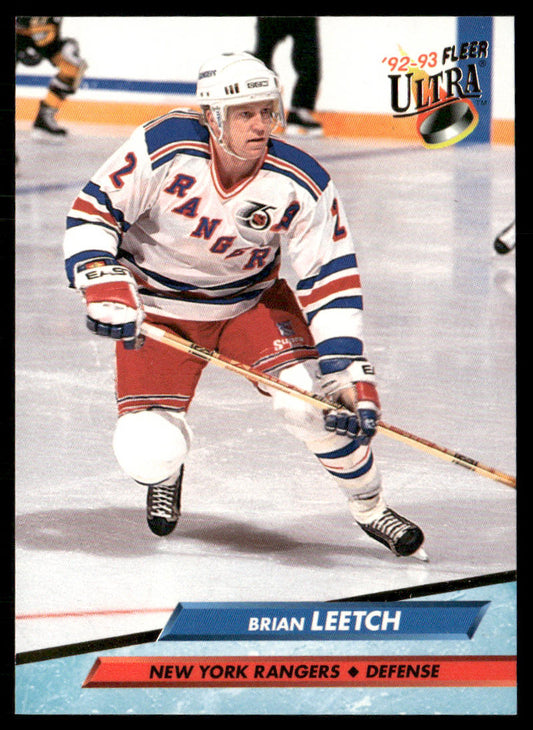 Brian Leetch 1992-93 Ultra #138 New York Rangers